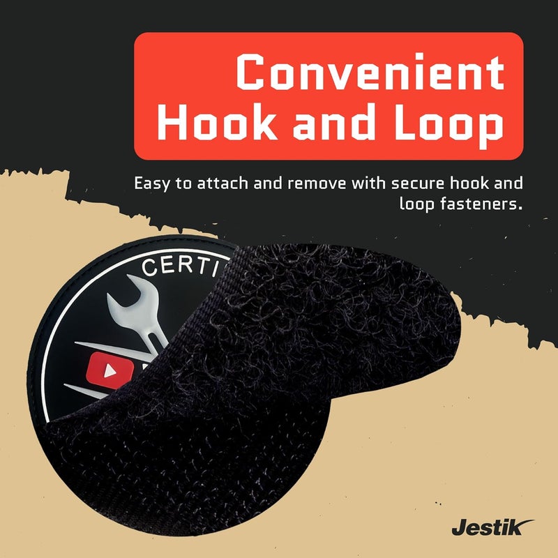 Jestik PVC Patch, Funny Patches, Humorous Tactical Morale Patch with Hook and Loop Fastener, Cute Patches for Backpacks, Military Uniforms, Jeans, Jackets, Vests, Hats & More - YouTube Mechanic - Image 4
